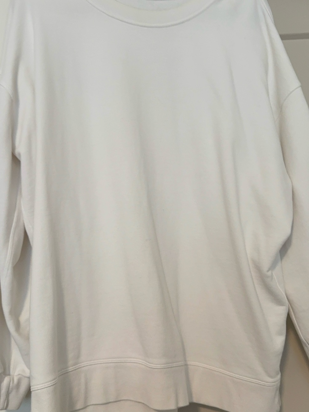 lululemon athletica White Crewneck Sweatshirt